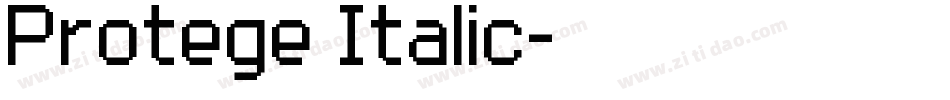 Protege Italic字体转换